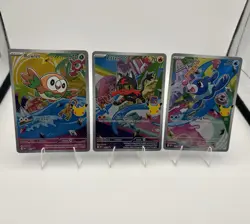 Popplio Rowlet Litten MEP 043 044 045 Pokemon 30th Anniversary First Partner - Image 1