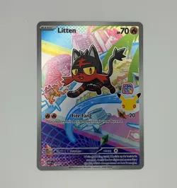 Popplio Rowlet Litten MEP 043 044 045 Pokemon 30th Anniversary First Partner - Image 4