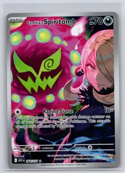 Cynthia's Spiritomb 244/217 Illustration Rare ME: Ascended Heroes Pokemon NM - Image 1