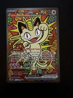 Pokemon TCG Meowth EX 121/088 Special Illustration Rare Perfect Order SIR - NM - Image 1