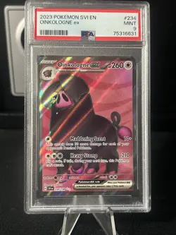 PSA 9 MINT Oinkologne ex 234/198 Scarlet Violet Full Art Ultra Rare Holo Pokemon - Image 1
