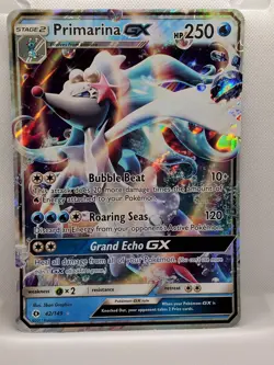 Primarina GX 42/149 Ultra Rare Challenge Box Exclusive Jumbo Promo Pokemon TCG - Image 1