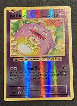 Koffing Reverse Holo Common 50/108 Pokemon TCG XY Evolutions - NM - Image 1