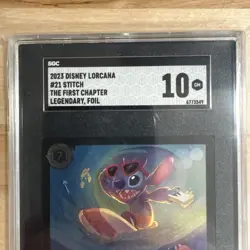 Stitch Carefree Surfer Legendary Foil First Chapter Disney Lorcana SGC 10 - Image 2