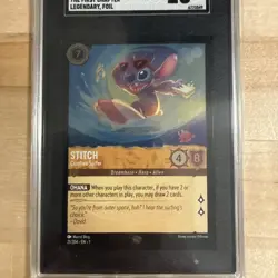 Stitch Carefree Surfer Legendary Foil First Chapter Disney Lorcana SGC 10 - Image 3