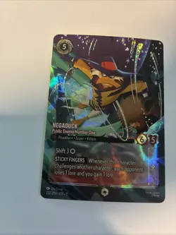 Disney Lorcana Negaduck Public Enemy Number One Enchanted Pack Fresh - Image 5