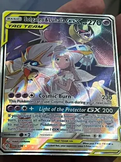 Solgaleo & Lunala GX Full Art 216/236 NEAR MINT CONDITION - Image 2