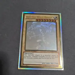 Yugioh Blue-Eyes White Dragon GLD5 EN001 Ghost Rare - Image 1