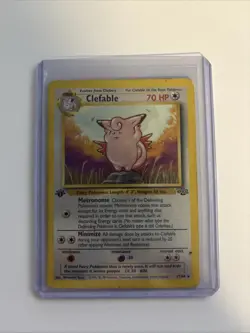 Pokemon TCG Clefable 17/64 Jungle 1st Edition Regular Rare Card HP - Image 1