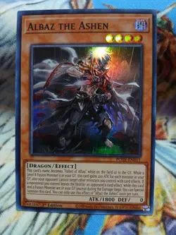 Yugioh Albaz the Ashen Super Rare POTE-EN011 1st Ed Near Mint - Image 1