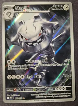 Pokemon Mega Evolution Steelix 150/132 Full Art Illustration Rare Card, NM - Image 1