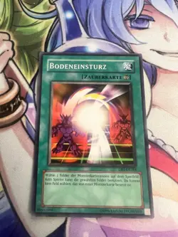 GROUND COLLAPSE GERMAN COMMON DB1-EN184 DE184 NEAR MINT YUGIOH - Image 1