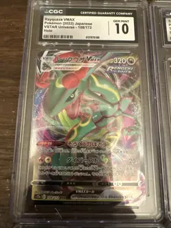 Pokemon CGC Graded Lot of 10 Slabs Cards JPN Gengar Pikachu 151 SAR Rayquaza Gem - Image 4