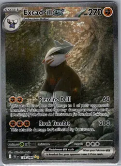 Excadrill ex 168/086 SIR SV: Black Bolt - Pokemon Card - NM - Image 1