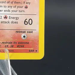 Entei 6/64 Neo Revelation Holo Rare Pokemon Card Near Mint WOTC - Image 4