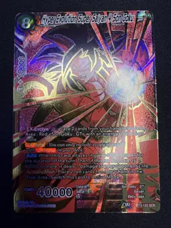 Dragon Ball Super Card Game Hyper Evolution Super Saiyan 4 Son Goku Card BT3-123 - Image 1