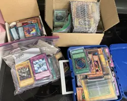 Huge Yugioh Card Lot - Vintage To Present Plenty Holos. Unsearched Estate Find - Image 1