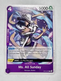 One Piece Tcg Ms All Sunday Lot Of 12 Purple Deck Lot - Image 4