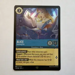 Disney Lorcana TCG Legendary Alice - Growing Girl 137/204 Cold Foil - Image 1