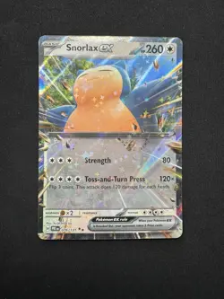 Pokemon Snorlax EX Prismatic Evolutions Double Rare Holo Card 076/131 Pack Fresh - Image 1