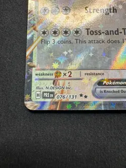 Pokemon Snorlax EX Prismatic Evolutions Double Rare Holo Card 076/131 Pack Fresh - Image 4