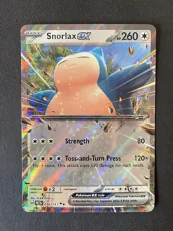 Snorlax ex 076/131 - Double Rare - Prismatic Evolutions - Pokemon Card TCG - Image 1