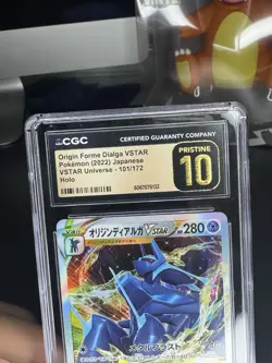 CGC Pristine 10 Origin Forme Dialga VSTAR Holo Card 260/172 S12a VSTAR Universe - Image 2
