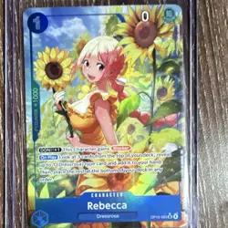 Bandai Rebecca One Piece Blocker Character Card OP15-053 Regular English - Image 1