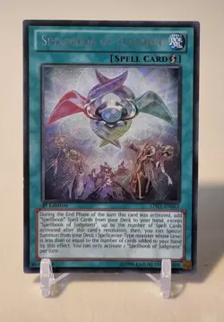 Card Spellbook of Judgment LTGY-EN063 *VLP* 1st Edition Secret Rare Yugioh Card - Image 1