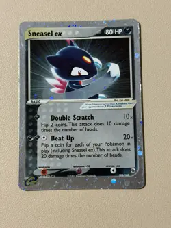 Sneasel ex 103/109 EX Ruby Sapphire Holo Ultra Rare Vintage Pokemon Card – MP - Image 1