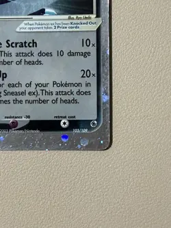 Sneasel ex 103/109 EX Ruby Sapphire Holo Ultra Rare Vintage Pokemon Card – MP - Image 2