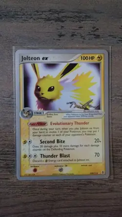 MP Pokemon TCG Jolteon EX Card World Championships 2007 Delta Species 109/113 - Image 1