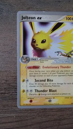 MP Pokemon TCG Jolteon EX Card World Championships 2007 Delta Species 109/113 - Image 4