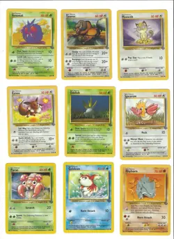Pokemon Jungle 1995 Lot 17 (9x Cards) {Check Photos For Condition} - Image 1