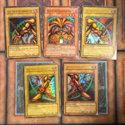 COMPLETE 5 Card Set LOB Original Ultra Rare Exodia the Forbidden One Yugioh - Image 1