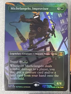 MTG TMNT Foil Card Lot Krang Improviser Ninja Samurai Leo Legendary Mythic D1 - Image 4