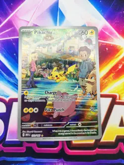 Pikachu 173/165 Illustration Rare IR Pokemon 151 SV NM/Mint Full Art Card - Image 1
