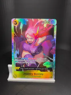 Jewelry Bonney OP08-105 SR ONE PIECE Tcg Card Game NM Yellow - Image 1