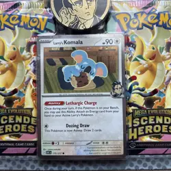 Pokemon Ascended Heroes Mega Evolution Kit Promo Komala Card Sealed TCG - Image 2