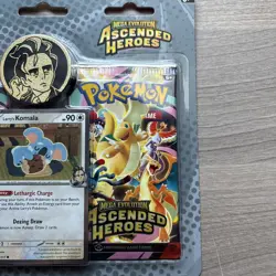 Pokemon Ascended Heroes Mega Evolution Kit Promo Komala Card Sealed TCG - Image 4