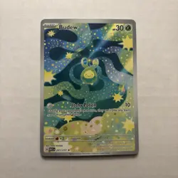 Pokemon Budew Full Art Holo Rare ASC 221/217 Card English 2026 - Image 1