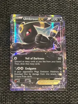 Pokemon Umbreon EX 55/124 Fates Collide Ultra Rare Holo Card 2016 - Image 1