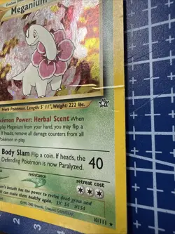 Pokemon Meganium 10/111 Neo Genesis 2000 Stage 2 100 HP Holo Rare English Card - Image 2