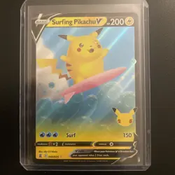 Surfing Pikachu & Flying Pikachu V & Vmax 4 Card Set Pokemon TCG Celebrations NM - Image 4