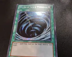 Mystical Space Typhoon LCYW-EN062 Secret Rare Unlimited Yugioh Card LP - Image 3
