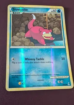 Slowpoke 70/95 Common Call of Legends Reverse Holo LP Pokemon card - Image 1