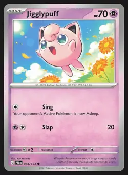 SV02: Paldea Evolved Jigglypuff #083/193 Common Pokemon Card - Image 1