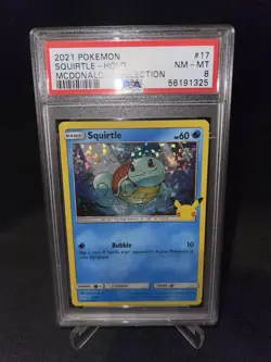 Pokemon Mcdonalds 2021 Squirtle HOLO Card *MINT PSA 8* - Image 1