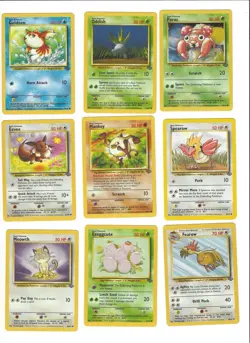 Pokemon Jungle 1995 Lot 16 (9x Cards) {Check Photos For Condition} - Image 1