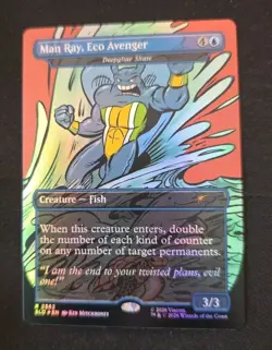 Man Ray, Eco Avenger Deepglow Skate Foil TMNT Secret Lair Might Mutanimals MTG - Image 1